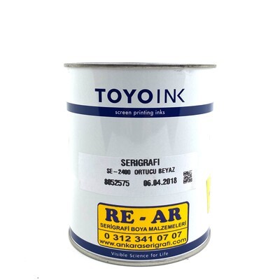 Toyo SE-2400 Beyaz Serigrafi Boyası 1 kg