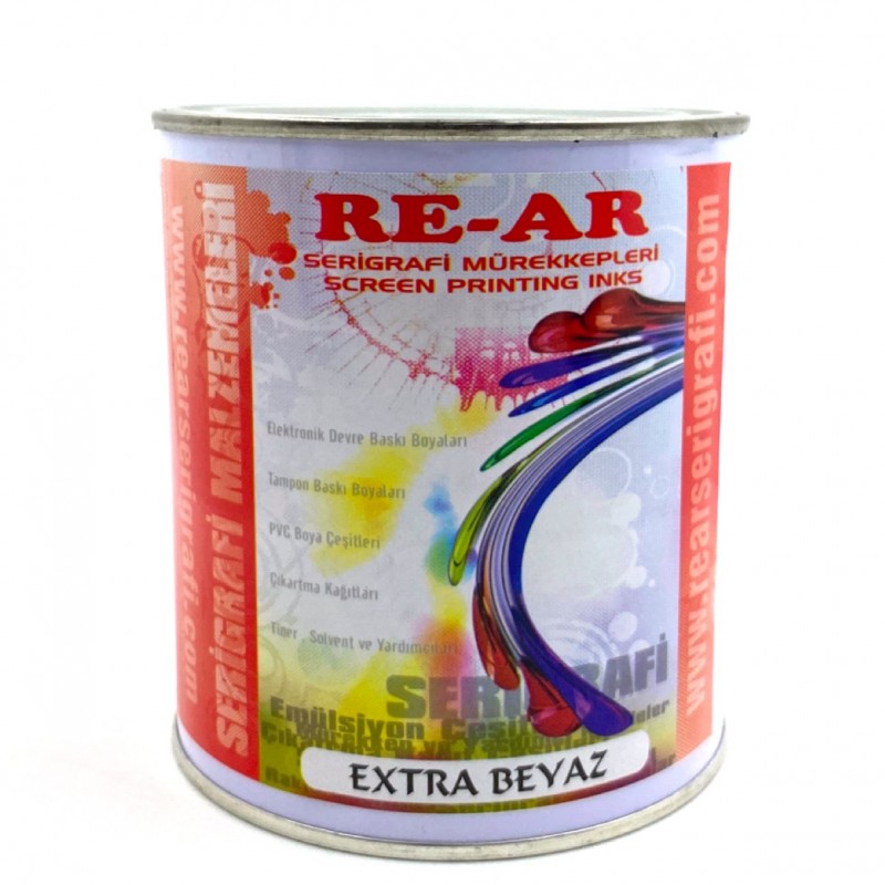 Extra Beyaz Serigrafi Baskı Boyası 1kg