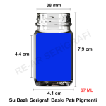 Mavi Su Bazlı Serigrafi Baskı Patı Pigmenti 67 ml